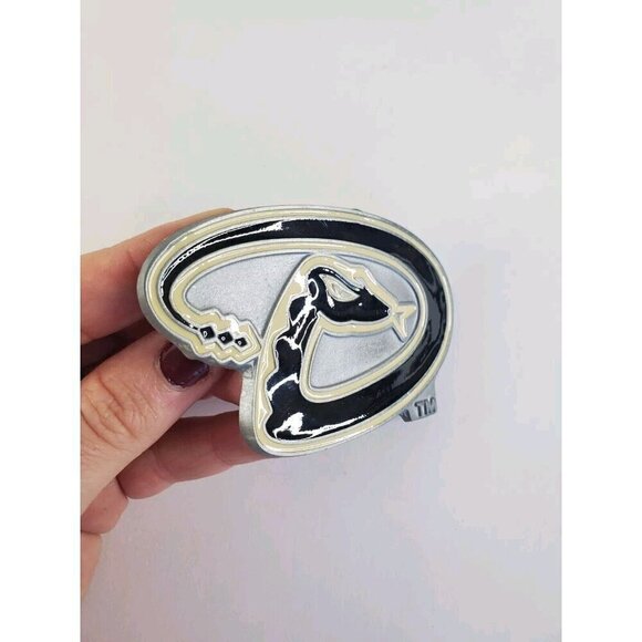 Arizona Diamondbacks Belt Buckle Enamel Pewter Black Licensed New Old Stock‎ - Picture 2 of 7